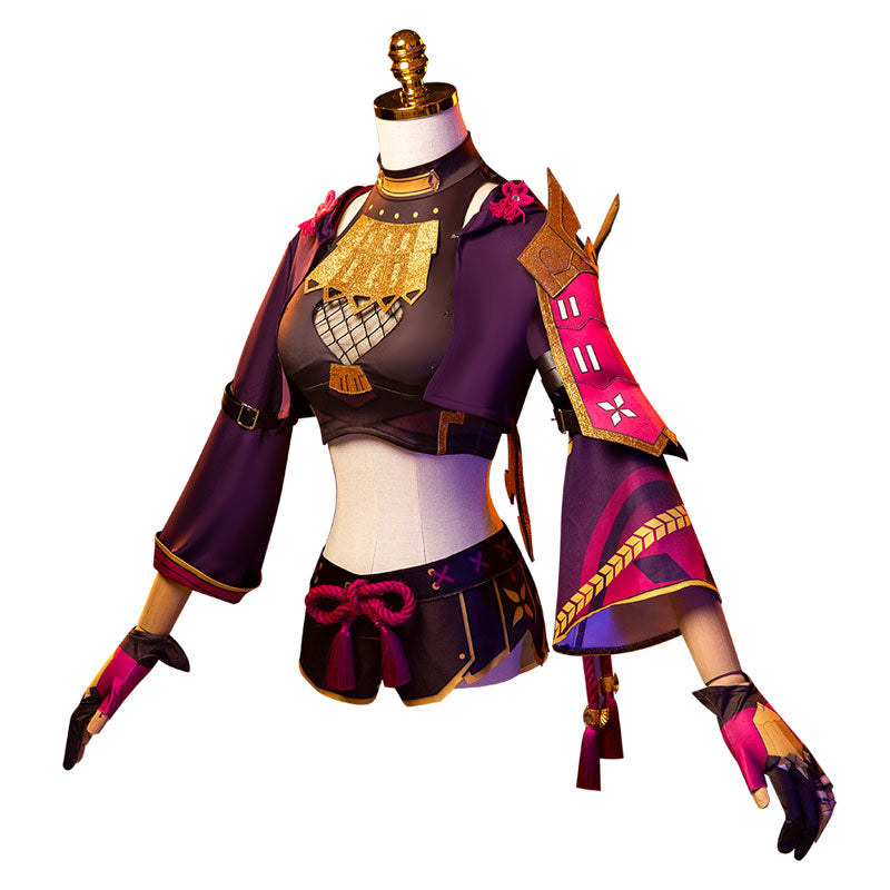 Game Genshin Impact Kuki Shinobu Cosplay Costumes