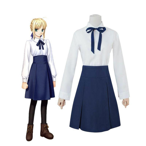 FGO Fate Stay Night Saber Sailor Uniforms Dress Halloween Cosplay Costumes - Cosplay Clans