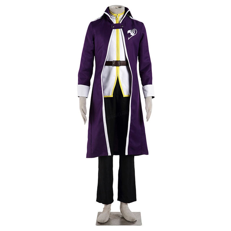 Anime Fairy Tail Natsu Team Gray Fullbuster Purple Cosplay Costume - Cosplay Clans