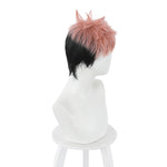 Anime Jujutsu Kaisen Yuji Itadori Short Pink Gradient Black Cosplay Wigs - Cosplay Clans