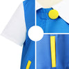 Anime Pokémon Ash Ketchum Short Sleeve Jacket Outfit Cosplay Costume - Cosplay Clans