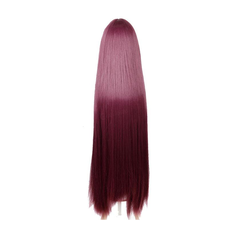 FGO Fate Grand Order Lancer Scathach Dark Purple 110cm Long Stright Cosplay Wigs - Cosplay Clans