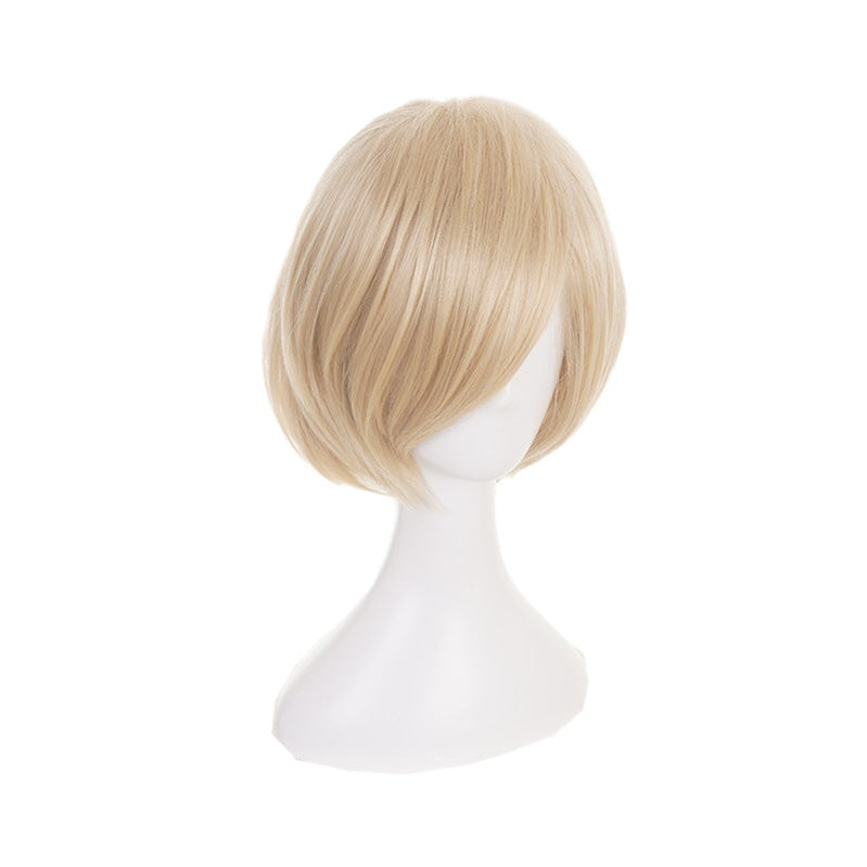 Anime Yuri on Ice Yuri Plisetsky Short Blond Cosplay Wigs - Cosplay Clans