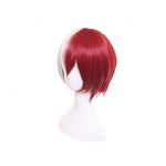 Anime My Hero Academia Shoto Todoroki Cosplay Wigs Short White and Red Wig - Cosplay Clans