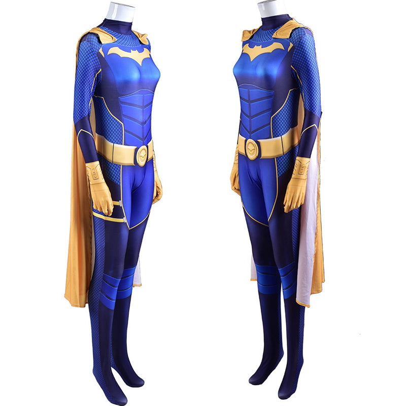 DC Batman Gotham Knight Batgirl Jumpsuit Cosplay Costumes