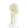 Game Genshin Impact Traveler Lumine Blonde Ponytail Cosplay Wigs - Cosplay Clans