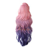 Game LOL Seraphine 100cm Long Pink Gradient Purple Wavy Cosplay Wigs - Cosplay Clans