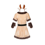 Christmas Reindeer Brown Dance Party Costume - Cosplay Clans
