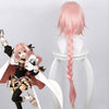 FGO Fate Grand Order Apocrypha Rider of Black Astolfo Pink Long Braid Cosplay Wig - Cosplay Clans