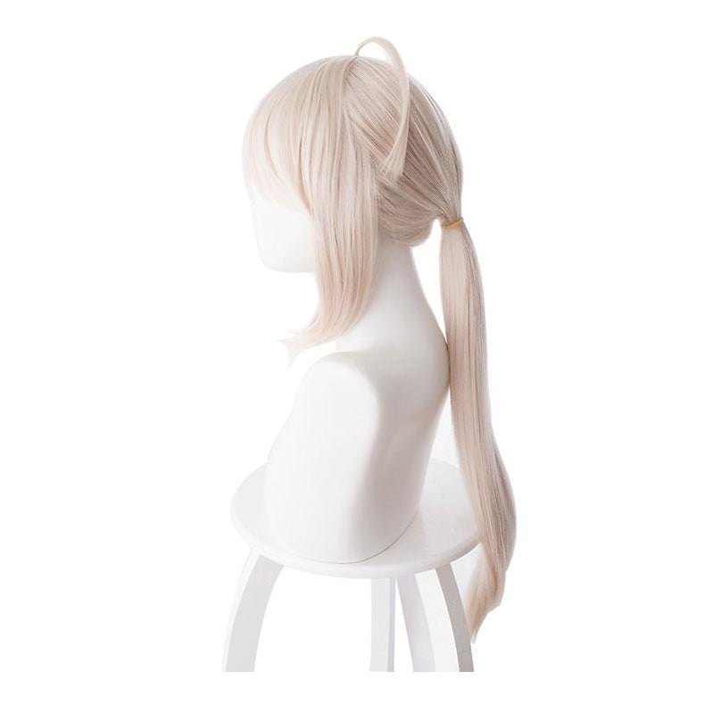 FGO Fate/Grand Order Saber Altria Chemical 70cm Light Pink Yellow Ponytail Cosplay Wigs - Cosplay Clans