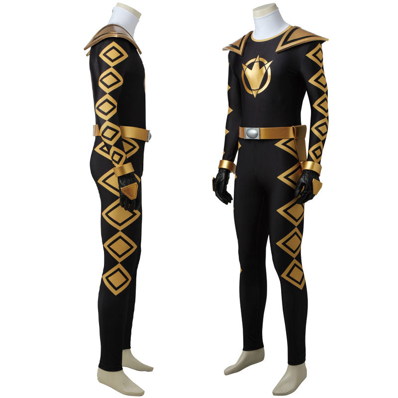 Mighty Morphin Power Rangers Asuka Abaranger Abare Black Halloween Cosplay Costumes