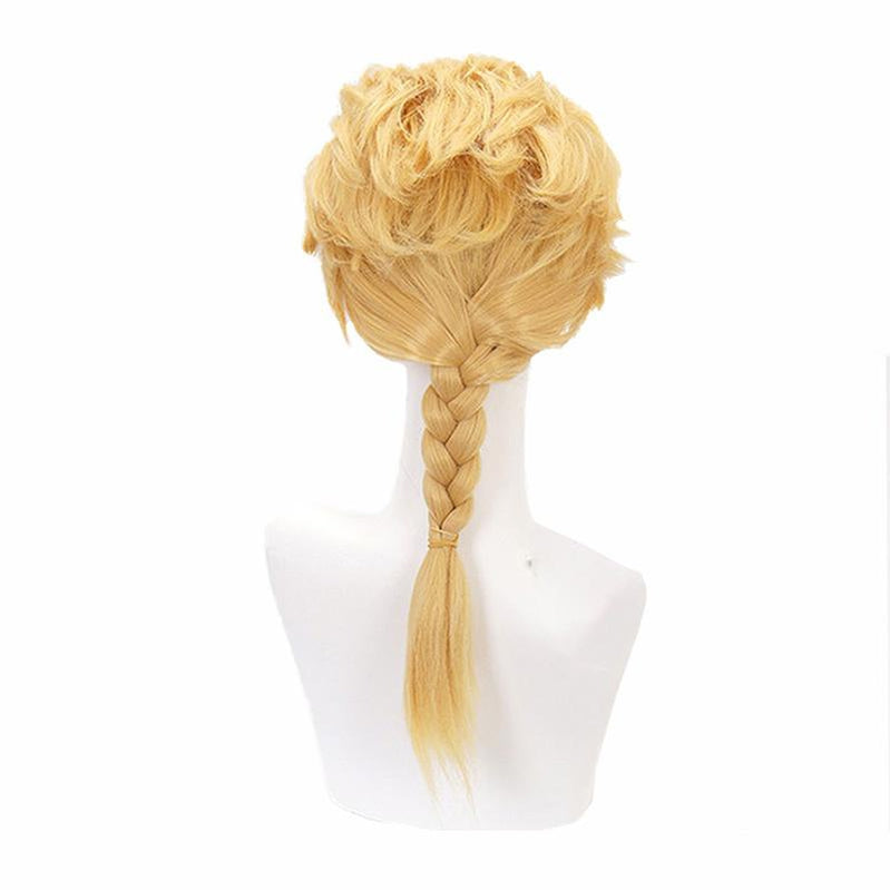 Anime JoJo's Bizarre Adventure Golden Wind Giorno Giovanna Long Blond Cosplay Wigs - Cosplay Clans