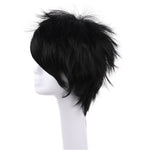 Anime Naruto Uchiha Sasuke Short Black Curly Cosplay Wigs - Cosplay Clans