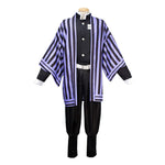 Anime Demon Slayer Kimetsu no Yaiba Iguro Obanai Kimono Black White Halloween Cosplay Costumes - Cosplay Clans