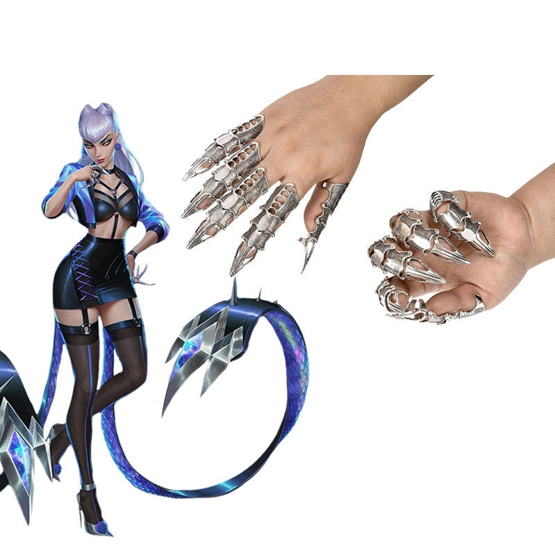 Game LOL KDA ALL OUT Evelynn Cosplay Finger props - Cosplay Clans