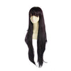 Anime Danganronpa 2: Goodbye Despair Mikan Tsumiki 100cm Long Black Purple Cosplay Wigs - Cosplay Clans