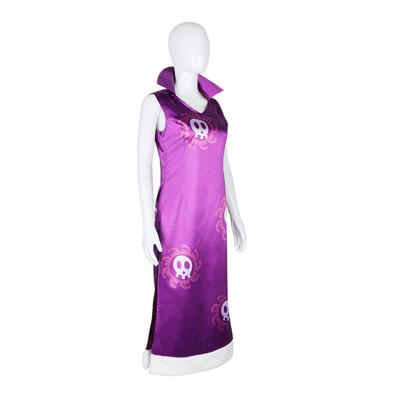 Anime One Piece Boa Hancock Dress Cosplay Costumes