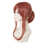 DDLC Monika Super Long Deep Pink Straight Synthetic Cosplay Wigs with Ponytail - Cosplay Clans