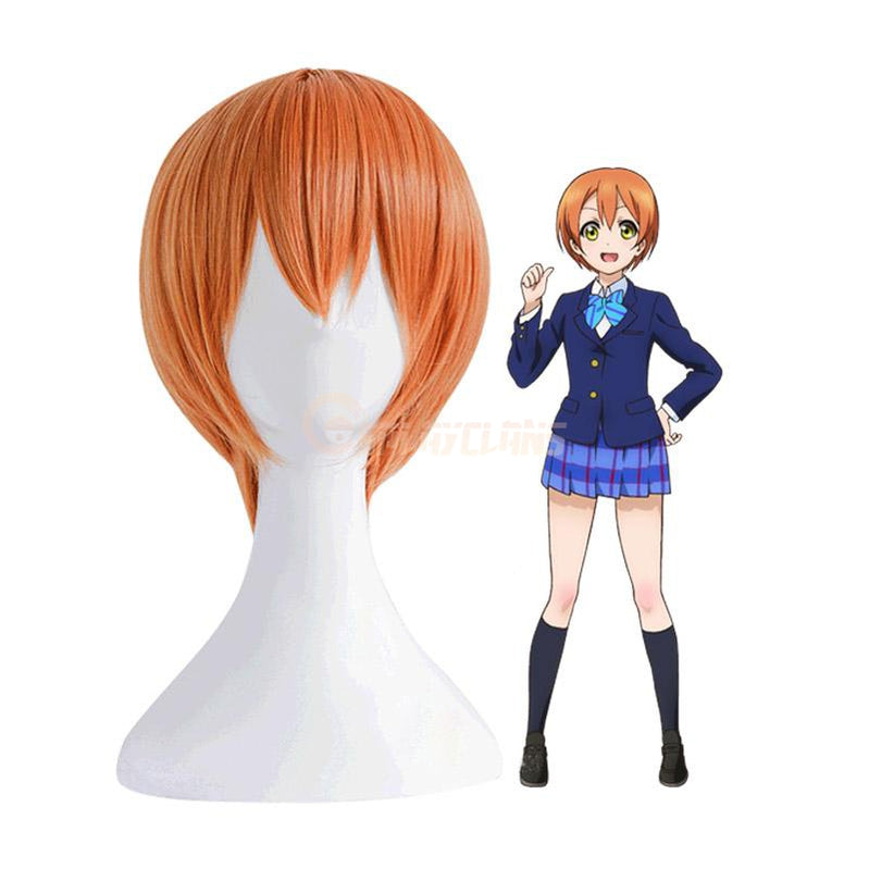 Anime LoveLive! Hoshizora Rin Short Orange Cosplay Wigs - Cosplay Clans