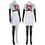 Anime Pokemon and Digimon Jessie James Uniform Cosplay Costumes