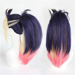 LOL KDA The Baddest Akali Blue Blonde Ponytail Cosplay Wigs - Cosplay Clans