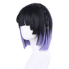 Game Genshin Impact Yelan Black Gradient Purple Cosplay Wigs