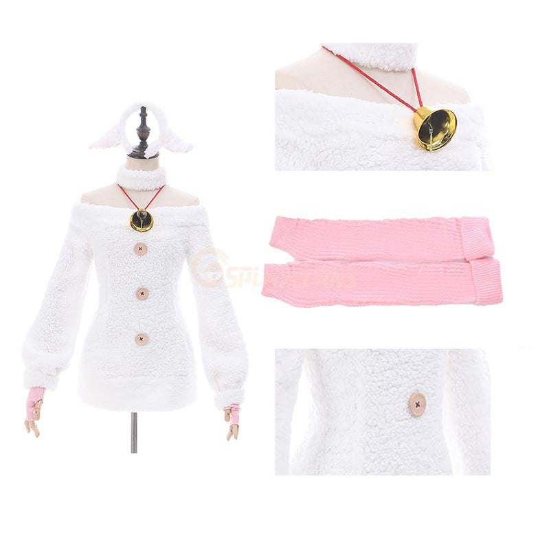 Anime Re:Zero Starting Life in Another World Rem Sleep Dress Cosplay Costume - Cosplay Clans