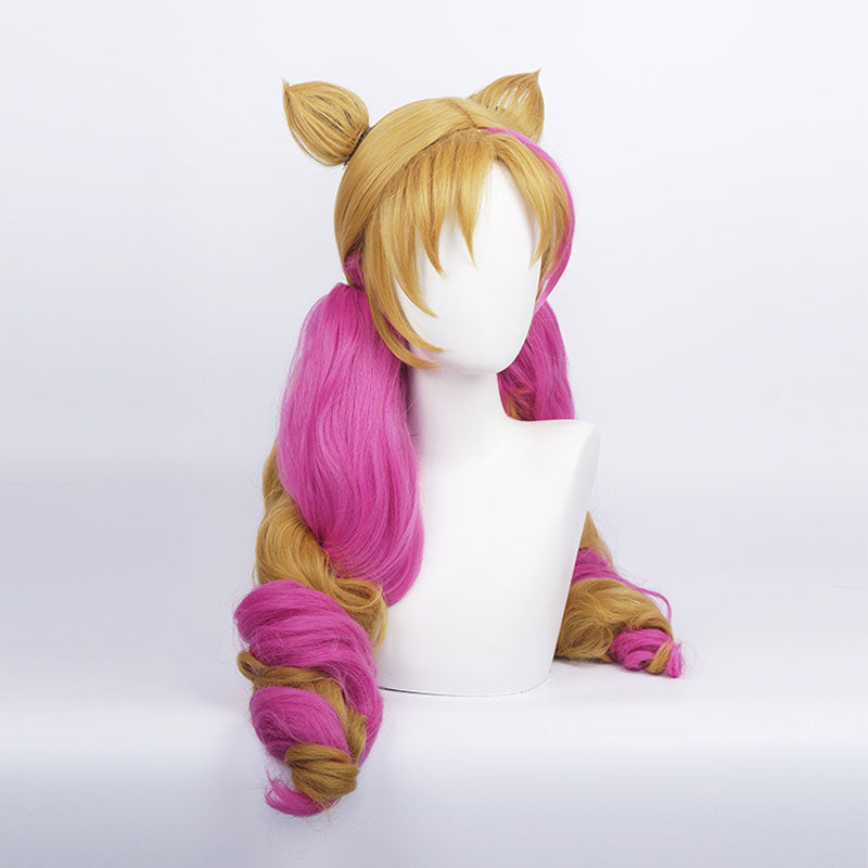 Game LOL Cafe Cutie Gwen Cosplay Wigs With Ears