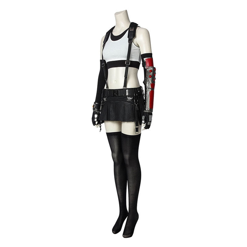 Game Final Fantasy VII Remake FF7 Tifa Lockhart Outfits Cosplay Costume - Cosplay Clans