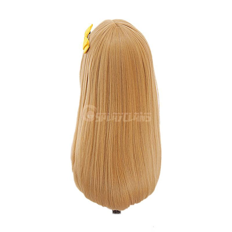 Anime LoveLive!Sunshine!! Kunikida Hanamaru Long Linen Brown Cosplay Wigs - Cosplay Clans