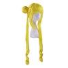 Anime Sailor Moon Tsukino Usagi Long Straight Double Braids Lemon Yellow Blonde Cosplay Wigs - Cosplay Clans