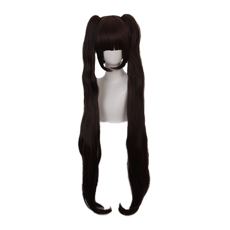 Game Nekopara Chocola Long Straight Brown Cosplay Wigs - Cosplay Clans