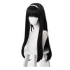 Anime Inuyasha Kikyo Long Straight Black Cosplay Wigs - Cosplay Clans