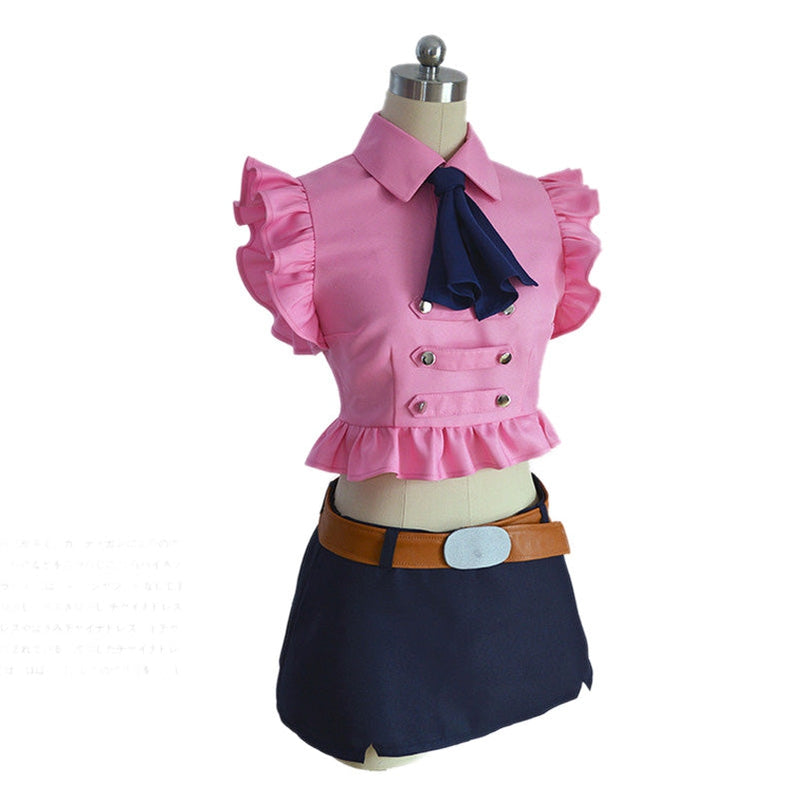 Anime The Seven Deadly Sins Elizabeth Liones Cosplay Costume - Cosplay Clans