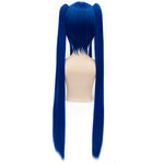 Anime Fairy Tail Wendy Marvell Dark Blue Long Cosplay Wigs - Cosplay Clans