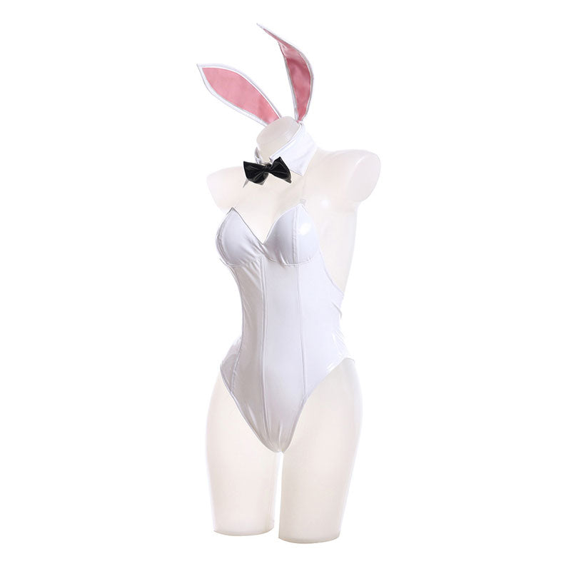 Date A Bullet White Queen Bunnysuit Cosplay Costumes 