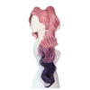 LOL Seraphine Cosplay Wig 100cm Long Ponytail Pink Gradient Purple Wavy Wigs - Cosplay Clans