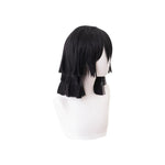 Anime Demon Slayer Kimetsu no Yaiba Iguro Obanai Short Layer Black Cosplay Wigs - Cosplay Clans