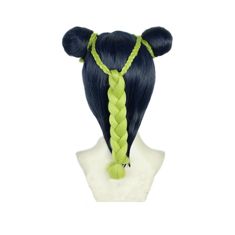 Anime JoJo's Bizarre Adventure Stone Ocean Jolyne Cujoh Mixed Light Green Cosplay Wigs - Cosplay Clans