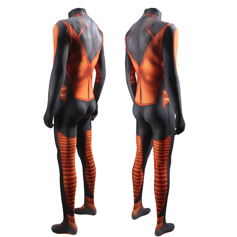 Marvel Human Torch Jumpsuit Halloween Cosplay Costume