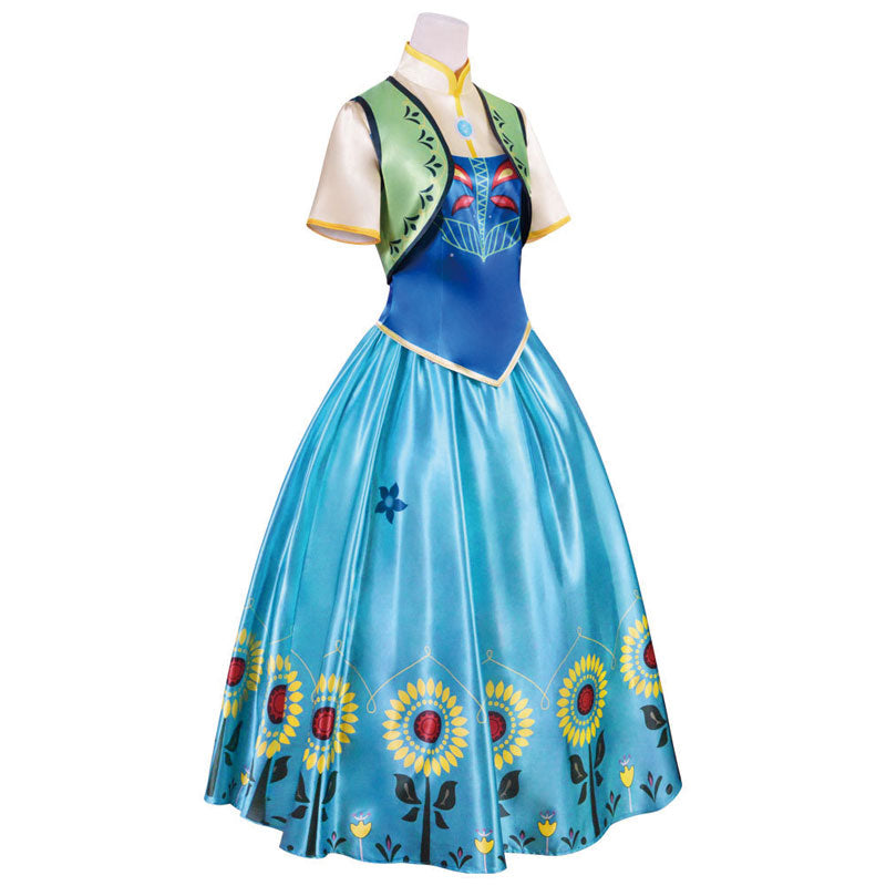Frozen Anna Snow Princess Dress Cosplay Costumes Frozen Anna Snow Princess Dress Cosplay Costumes