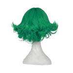 Anime One Punch Man Terrible Tornado Short Green Curly Cosplay Wigs - Cosplay Clans