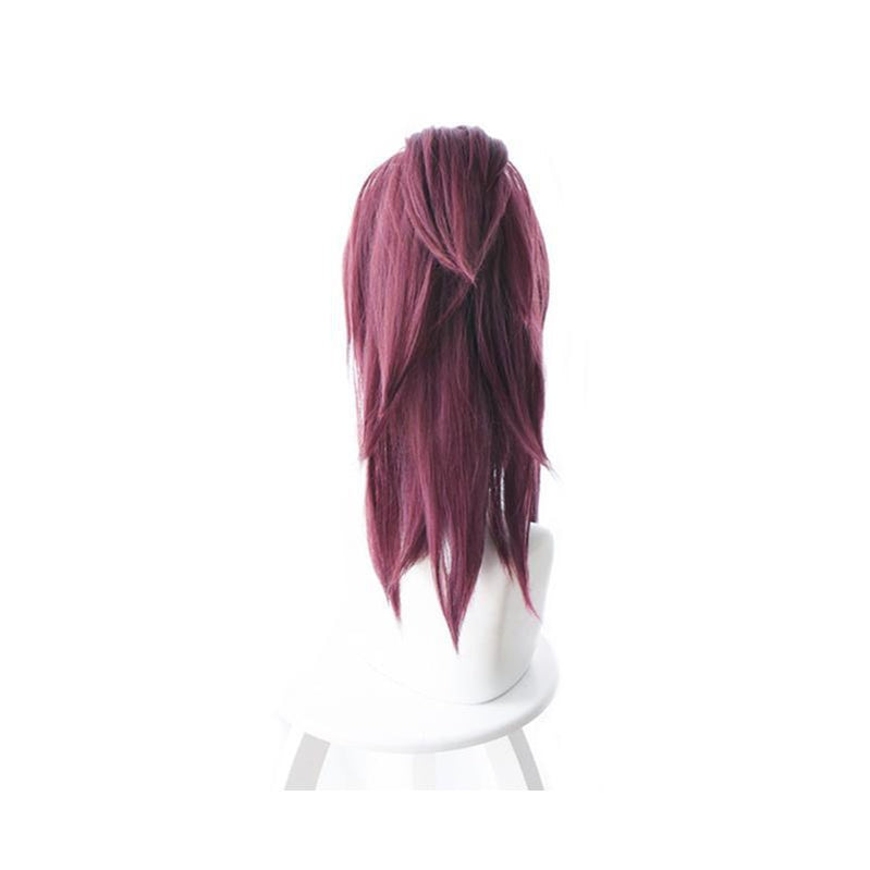 LOL KDA Skin Akali 45cm Long Purple Ponytail Cosplay Wigs - Cosplay Clans