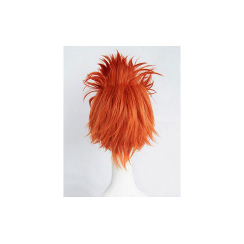 Anime Danganronpa: Trigger Happy Havoc Leon Kuwata Orange Short Cosplay Wigs - Cosplay Clans