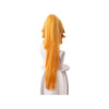 Anime Demon Slayer: Kimetsu no Yaiba Zenitsu Agatsuma Female Cosplay Wig Blonde Long Ponytail Wigs - Cosplay Clans