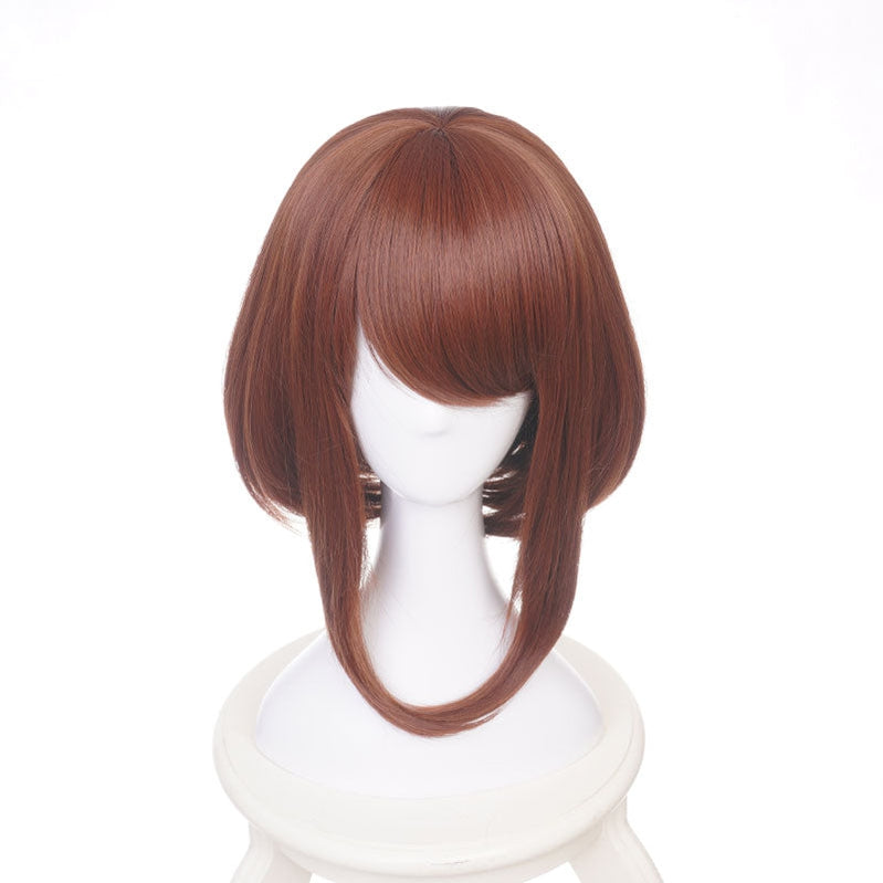 Anime My Hero Academia Ochaco Uraraka Short Brown Cosplay Wigs - Cosplay Clans