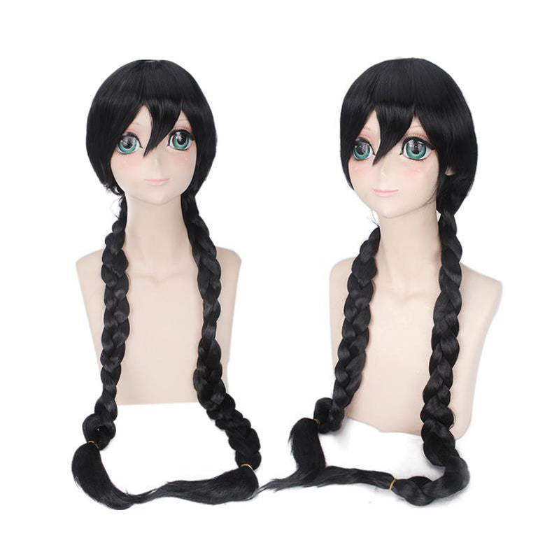 Anime Danganronpa: Trigger Happy Havoc Toko Fukawa Black Long Cosplay Wigs - Cosplay Clans