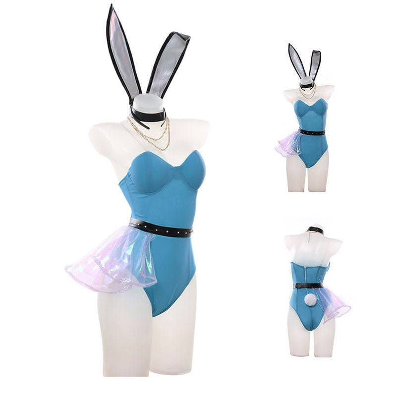 LOL KDA ALL OUT Seraphine Bunnysuit Cosplay Costumes - Cosplay Clans