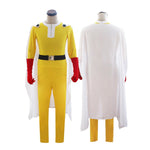 Anime One Punch Man Saitama Combat Suit Cosplay Costume - Cosplay Clans