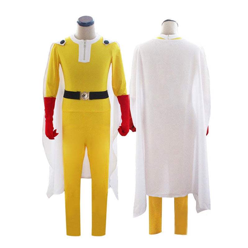 Anime One Punch Man Saitama Combat Suit Cosplay Costume - Cosplay Clans